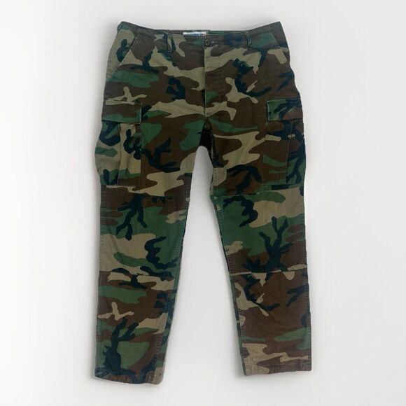 Vintage Propper Combat Trousers Military Cargo Woodland Camo Mens Large Regular - Picture 1 of 7